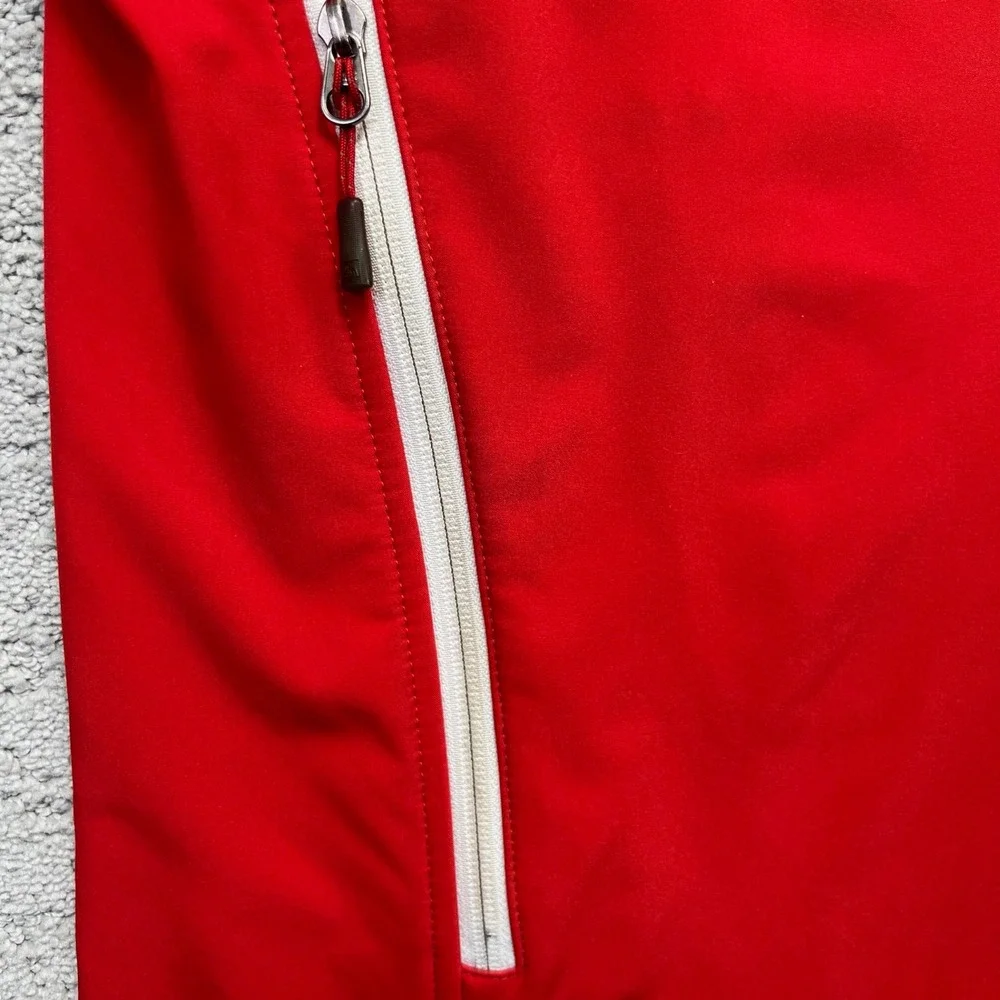 The North Face Hooded‎ Jacket Mens Large Red Summit Series Softshell Waterproof